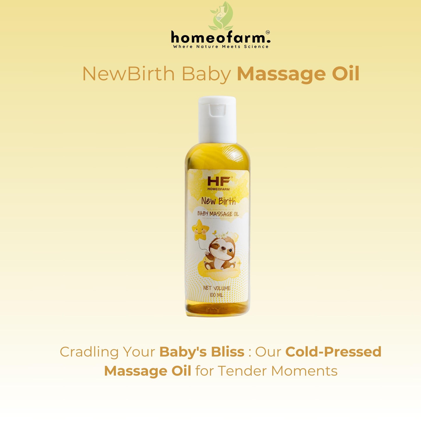 NewBirth Baby Massage Oil for Strong Bones