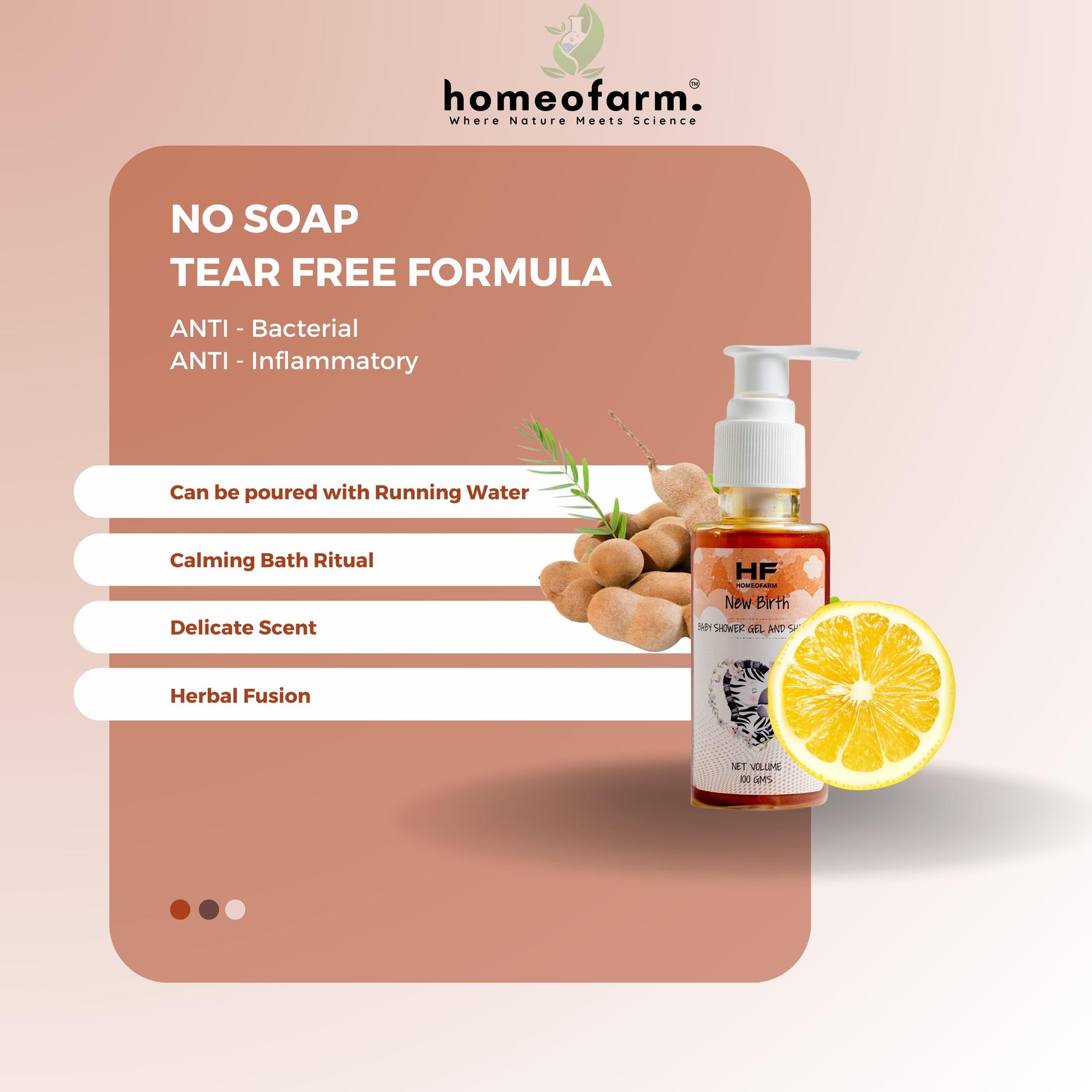 Baby Shower and Gel for Bath Moments HOMEOFARM