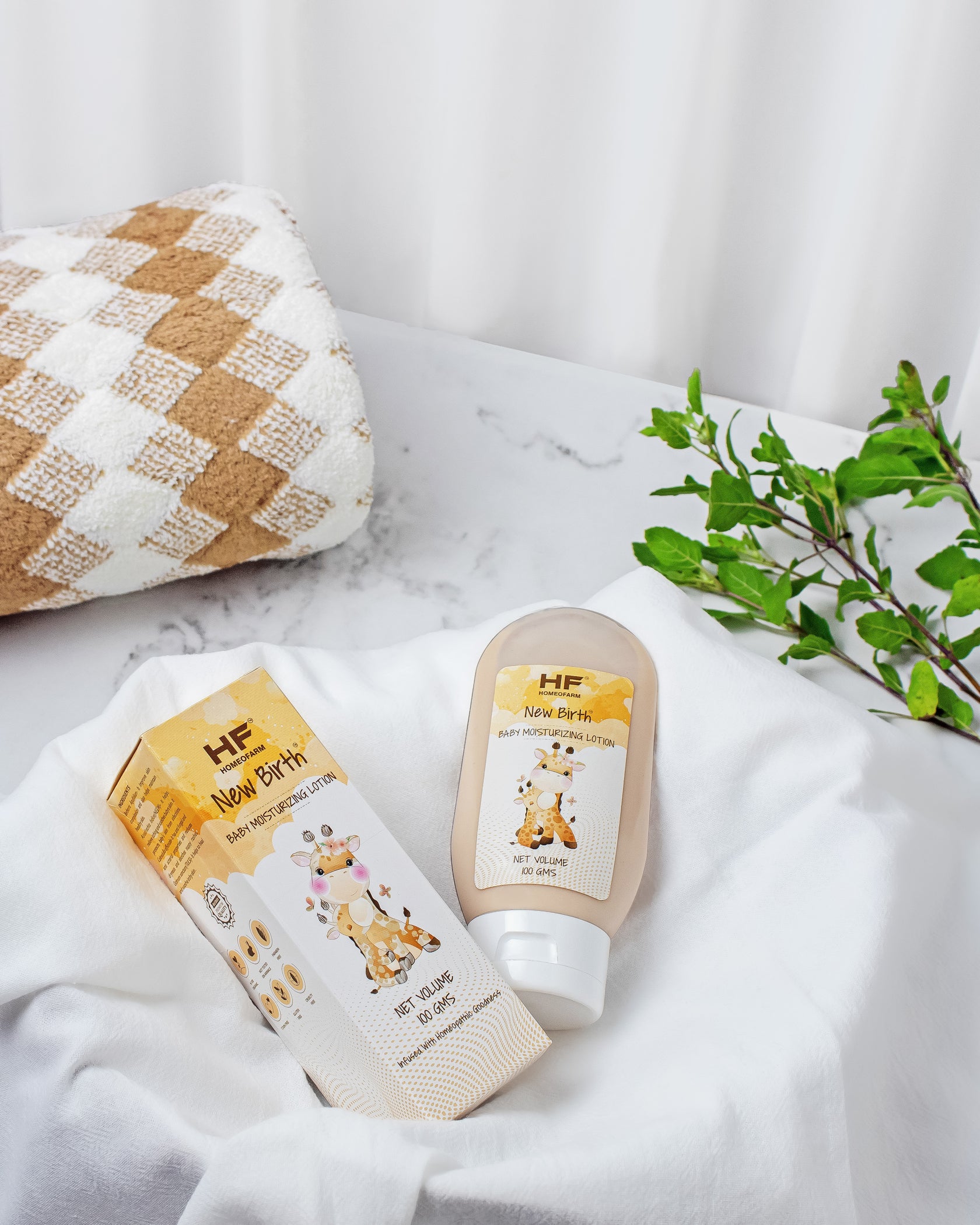 Organic and natural baby lotion HOMEOFARM