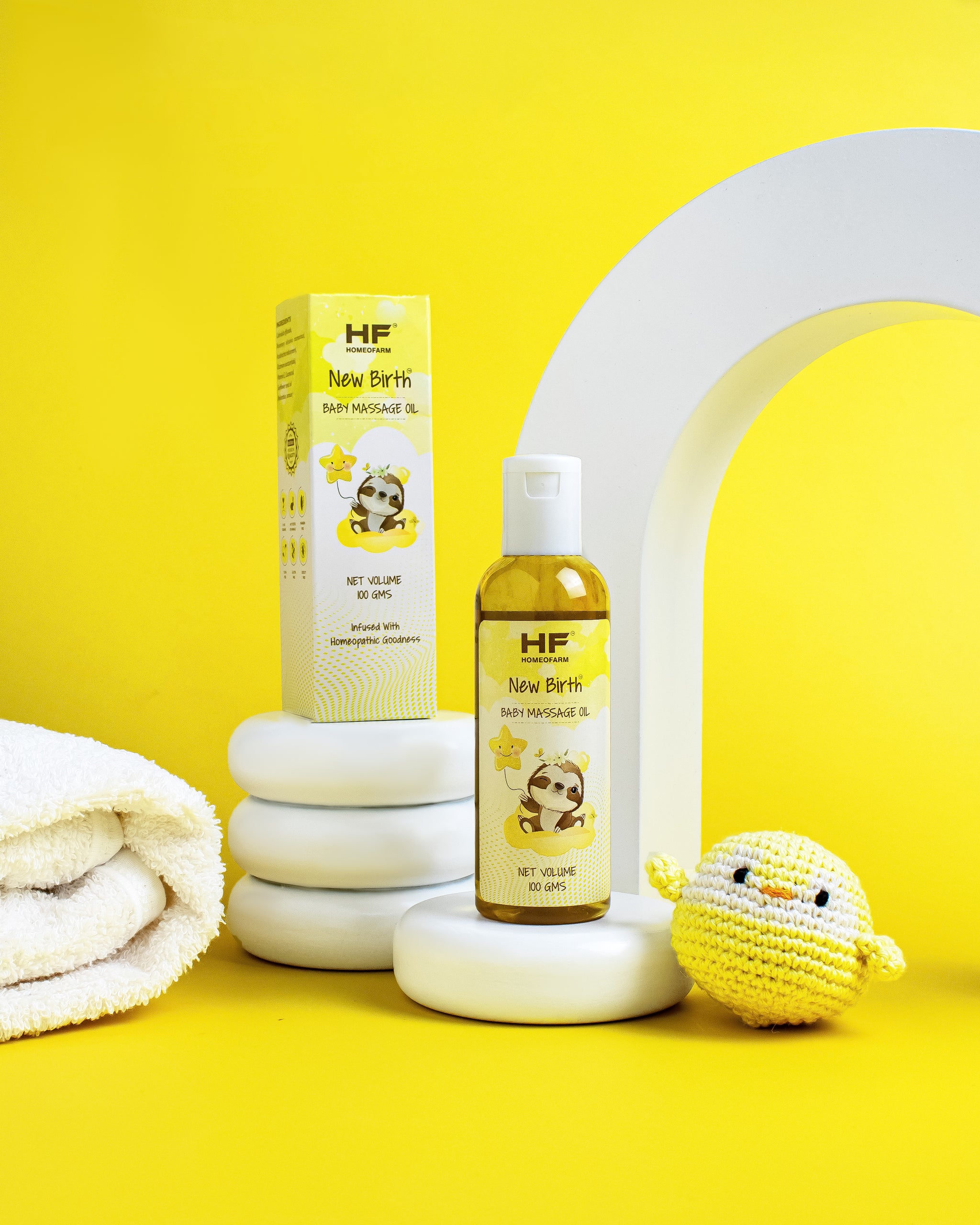 Baby Massage Oil with Almond and Olive Oil HOMEOFARM